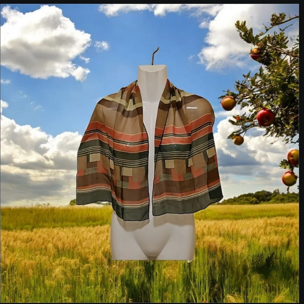 Echo silk scarf